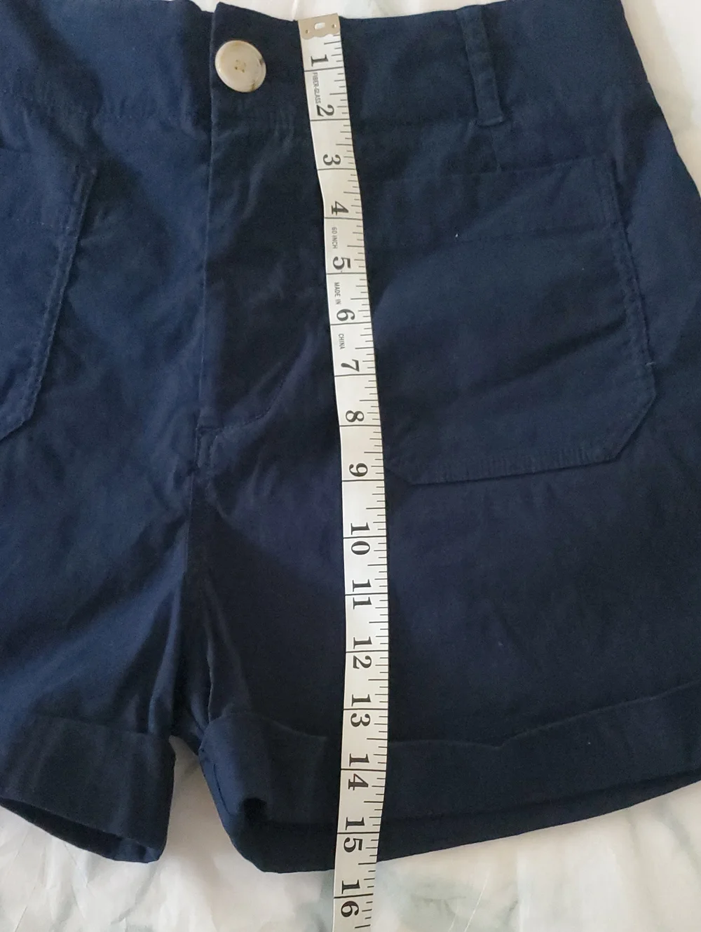 NWOT By Anthropologie Colette High-Waist Shorts Size 28 Linen Cotton Blend